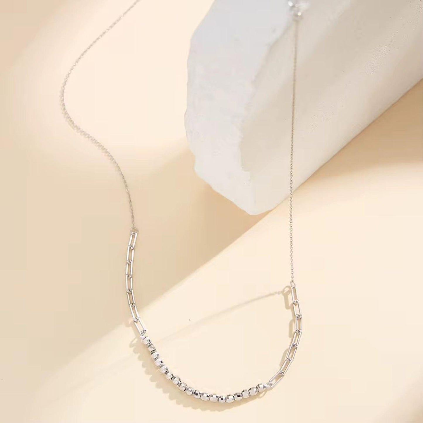 Multi Ball Chain Beads Necklace - APN57