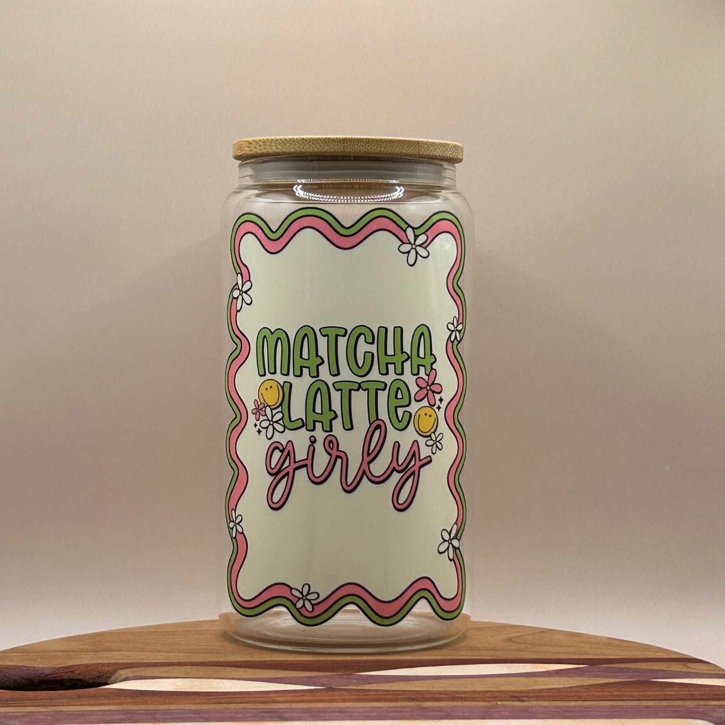 Matcha Girly - Glass Cup