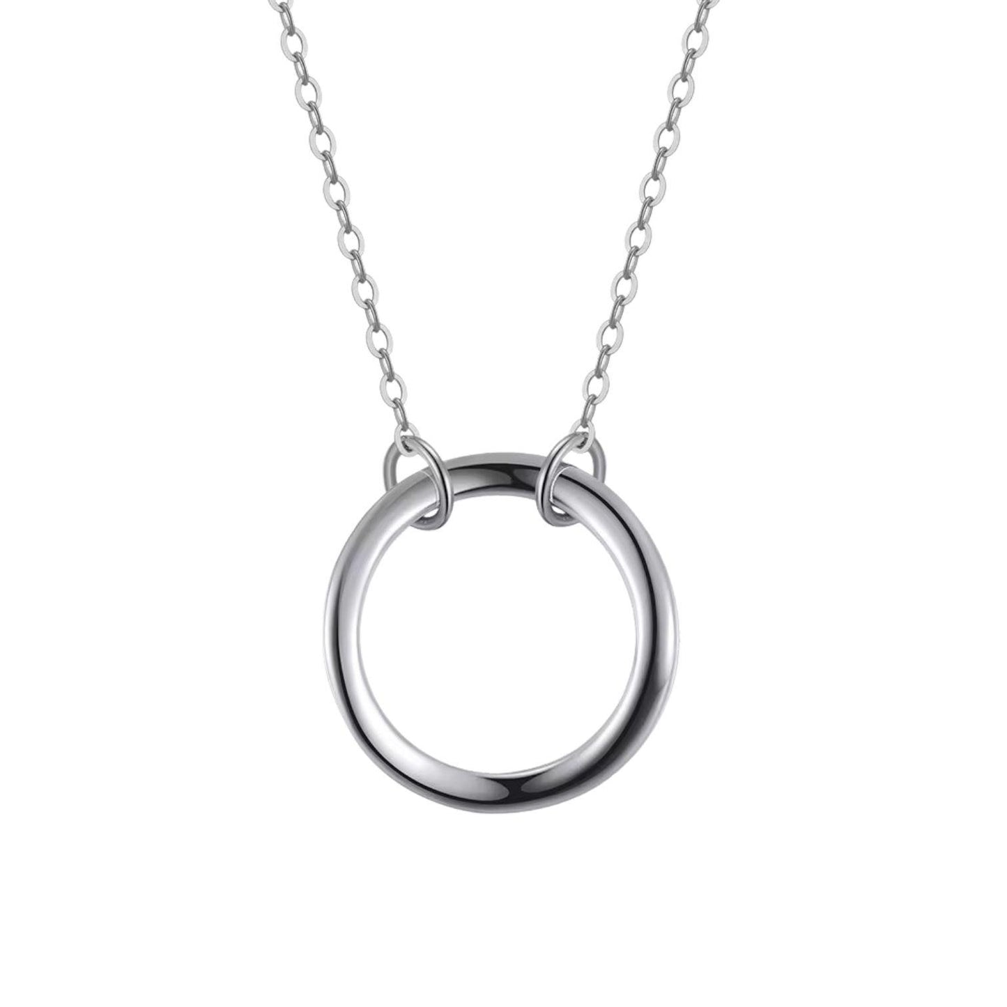 Dainty Delicate Circle Pendent Necklace - APN06