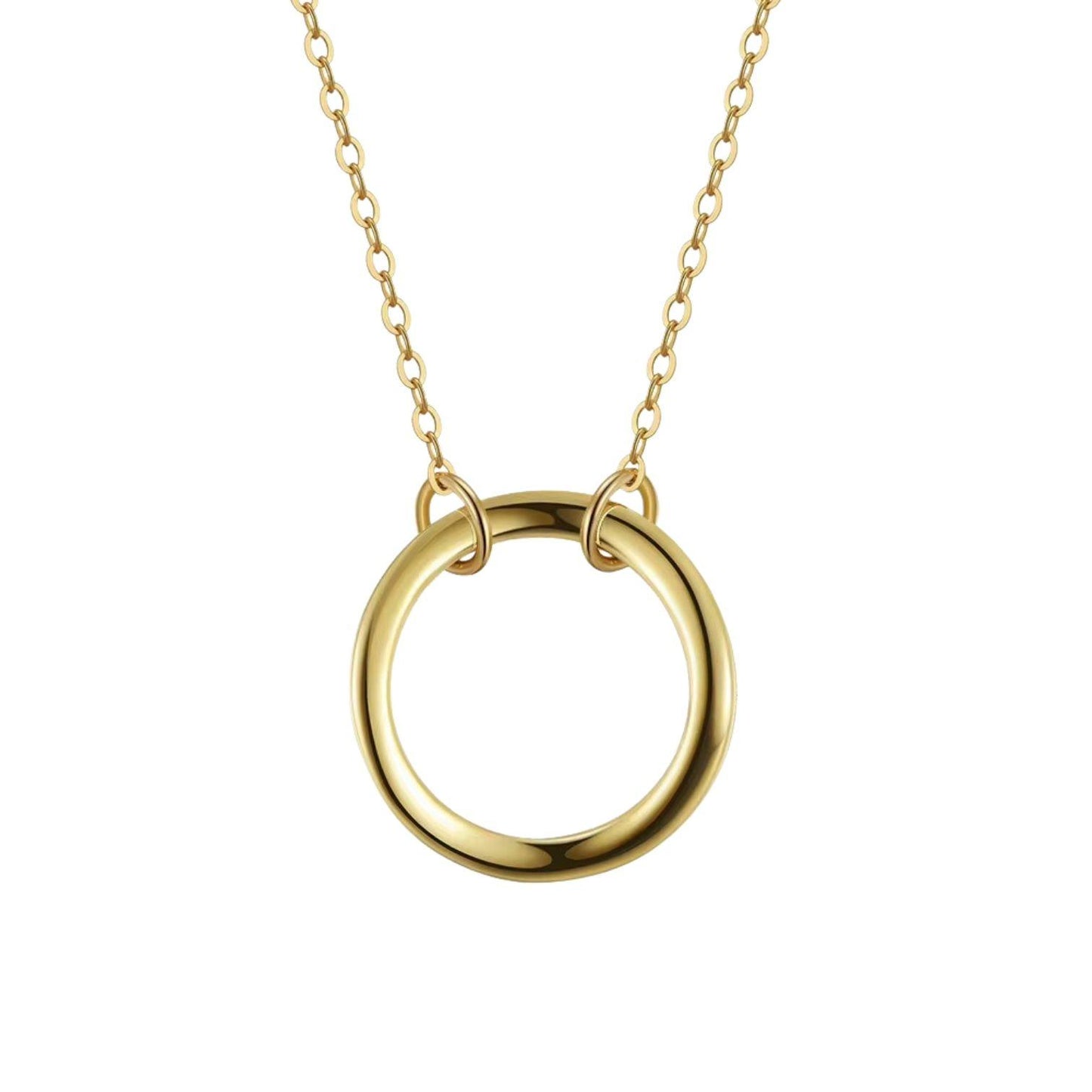 Dainty Delicate Circle Pendent Necklace - APN06