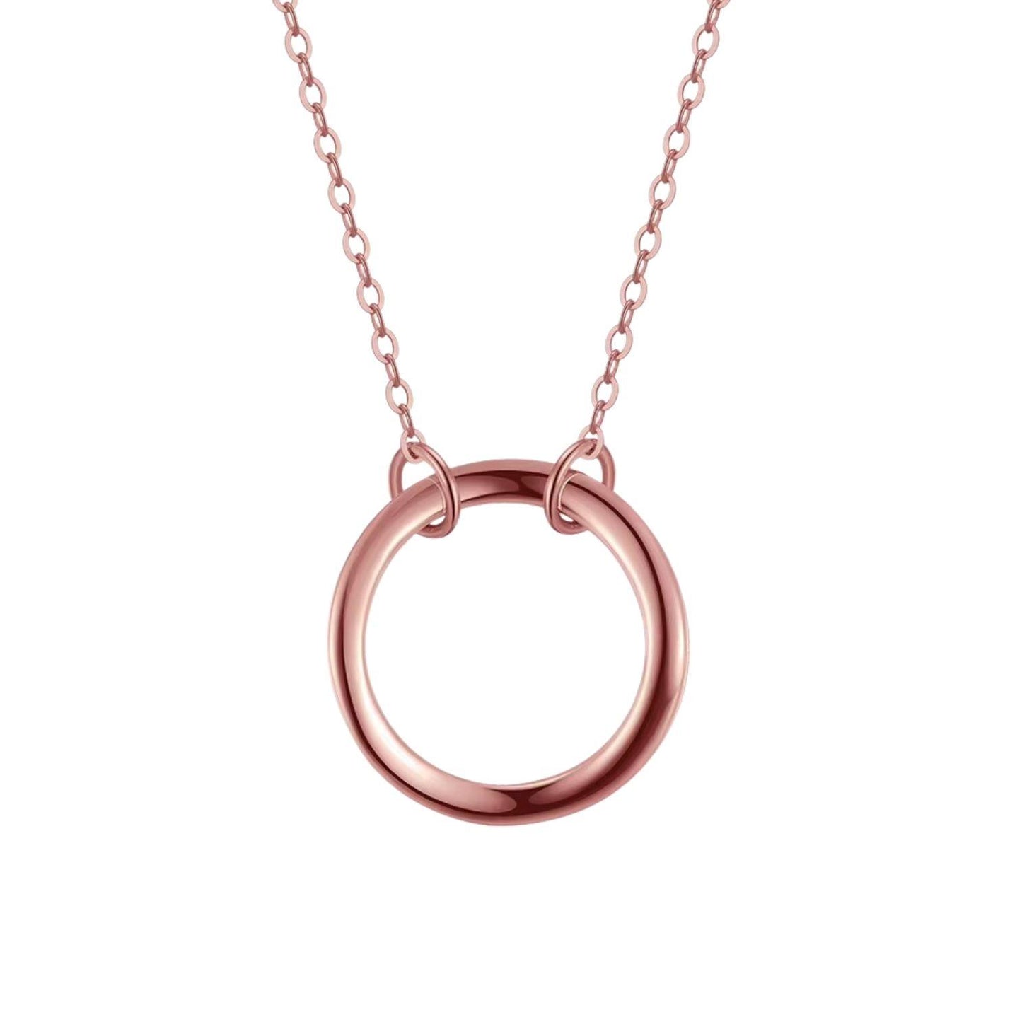 Dainty Delicate Circle Pendent Necklace - APN06