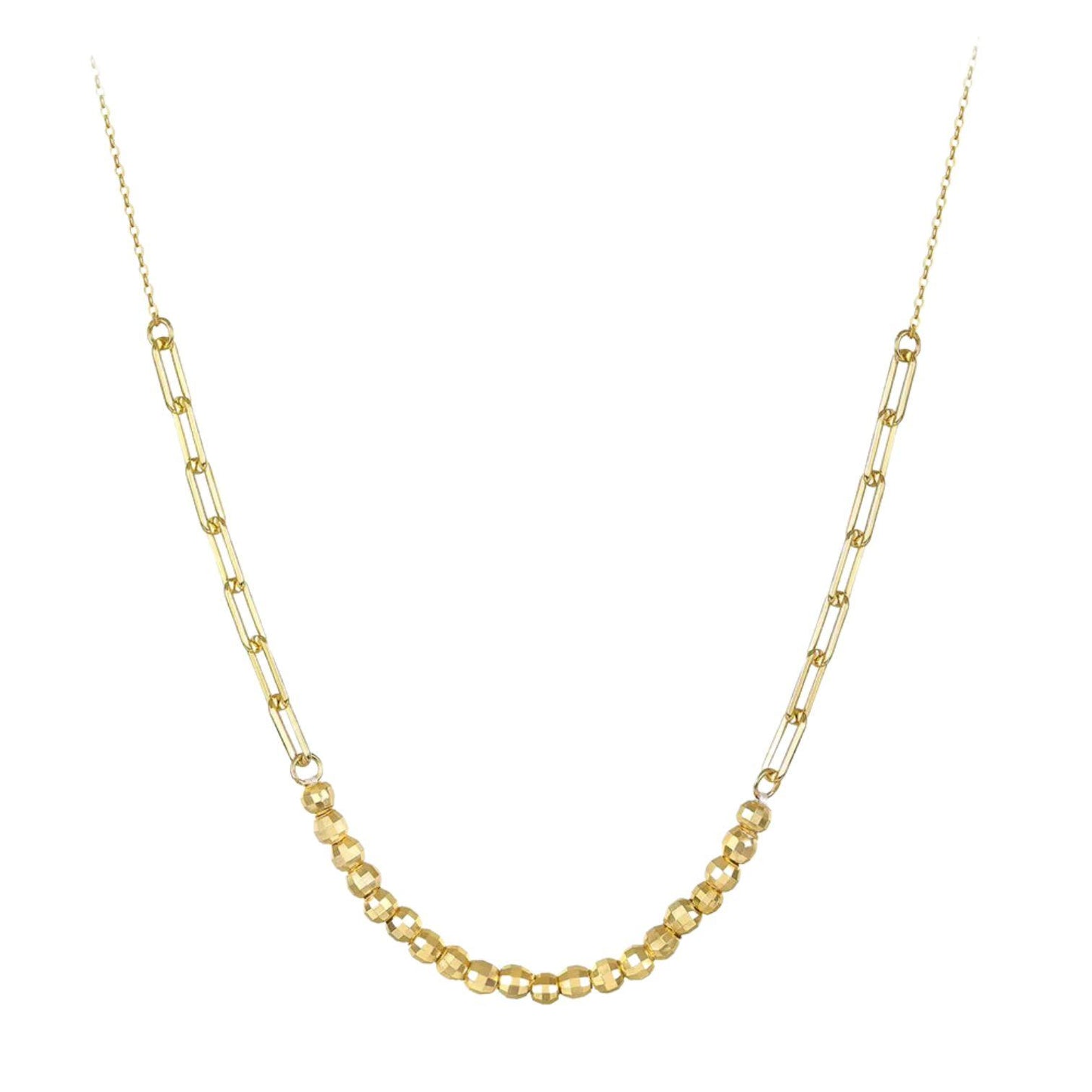 Multi Ball Chain Beads Necklace - APN57