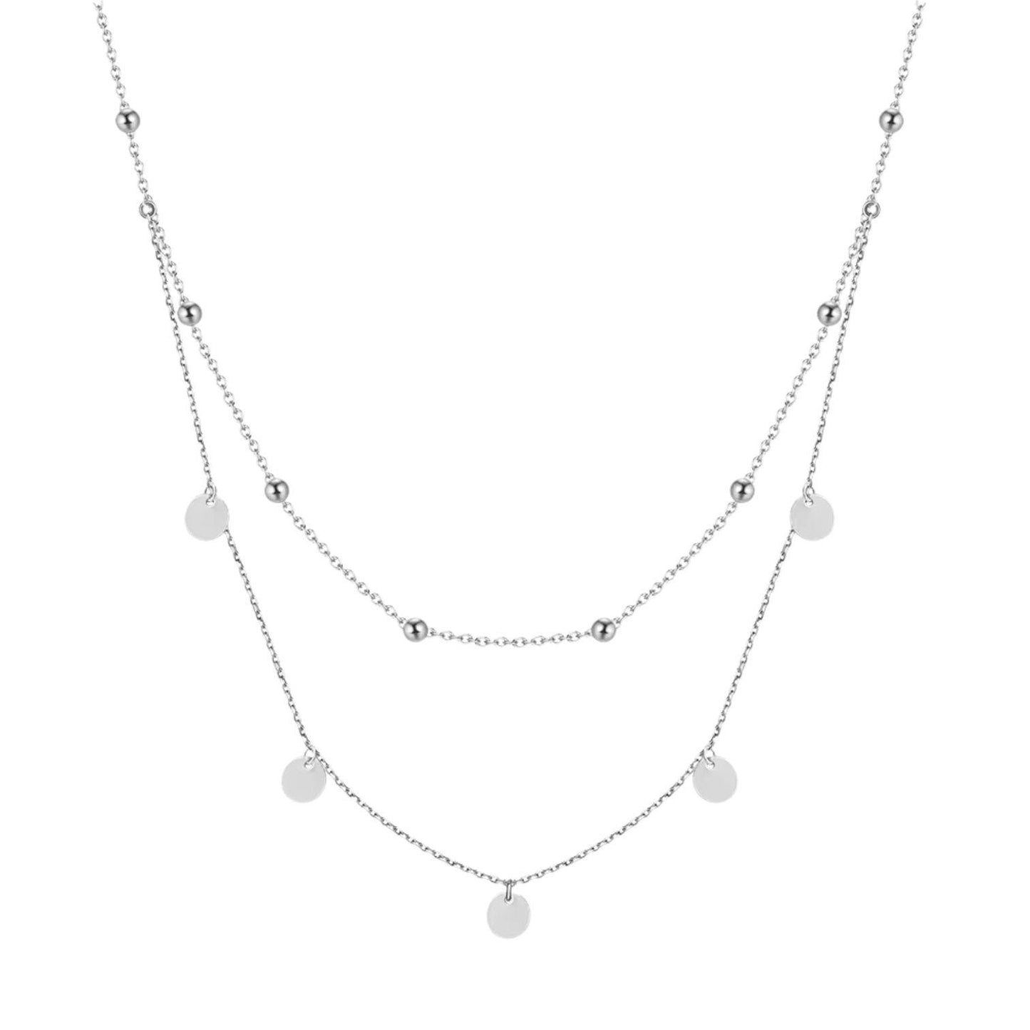 The Coin Charms Layered Necklace - BQN21
