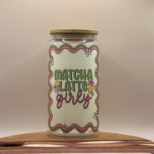 Matcha Girly - Glass Cup